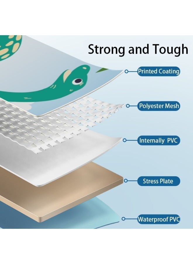 RAKAY Multi-Purpose Round Play Pit Diameter 120cm Ball Pit Indoor and outdoor Pool Children's Toy Sand Pit  Home Folding Fence Indoor Play Sand Digging Tool For Ages 1-12 - Image 3